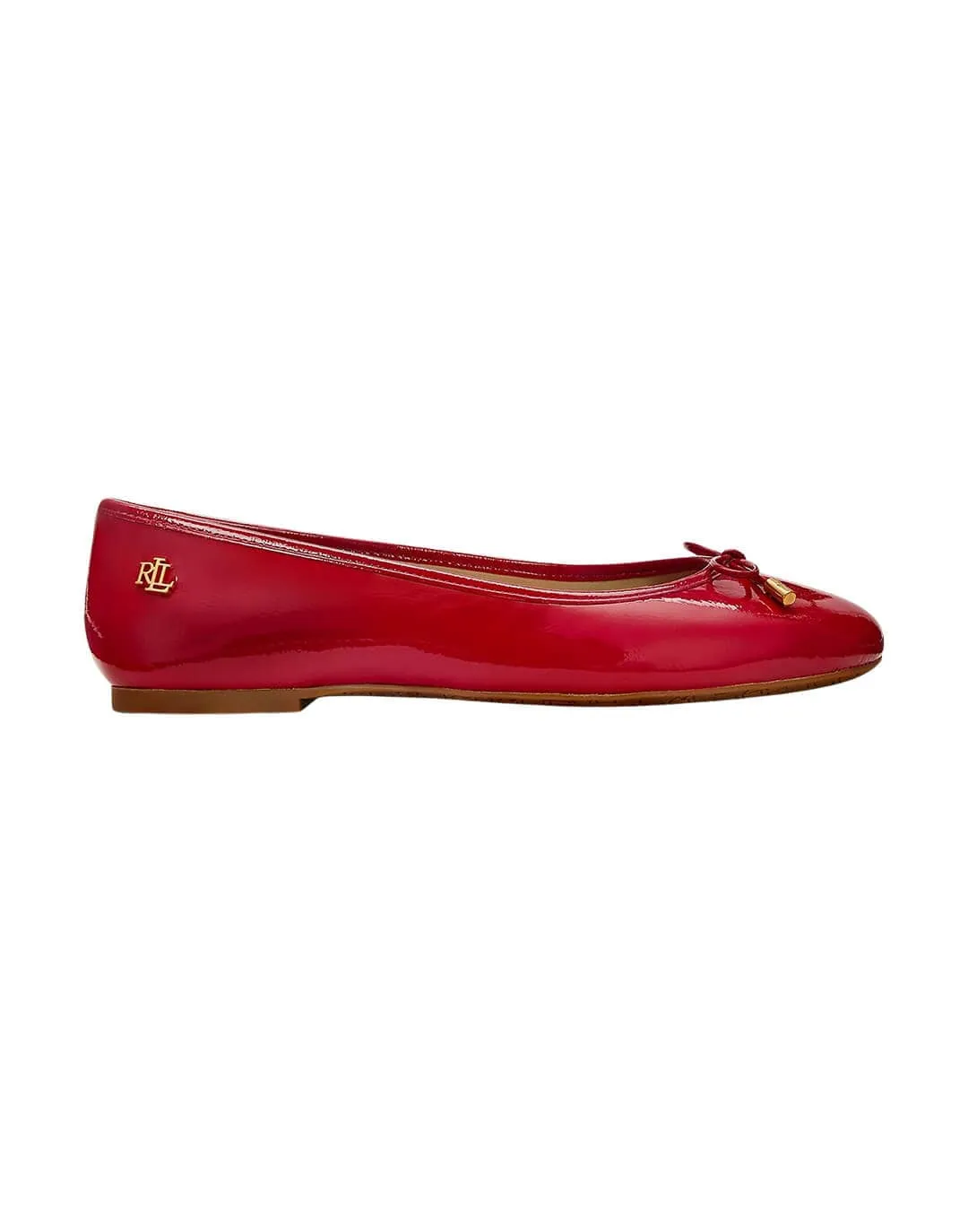 Lauren by Ralph Lauren Red Jayna Flats Ballet