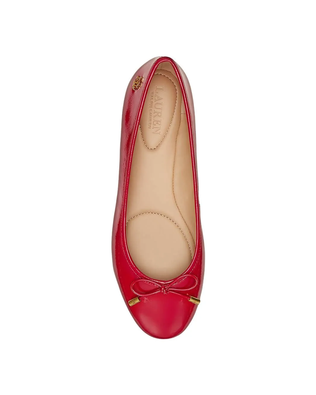 Lauren by Ralph Lauren Red Jayna Flats Ballet
