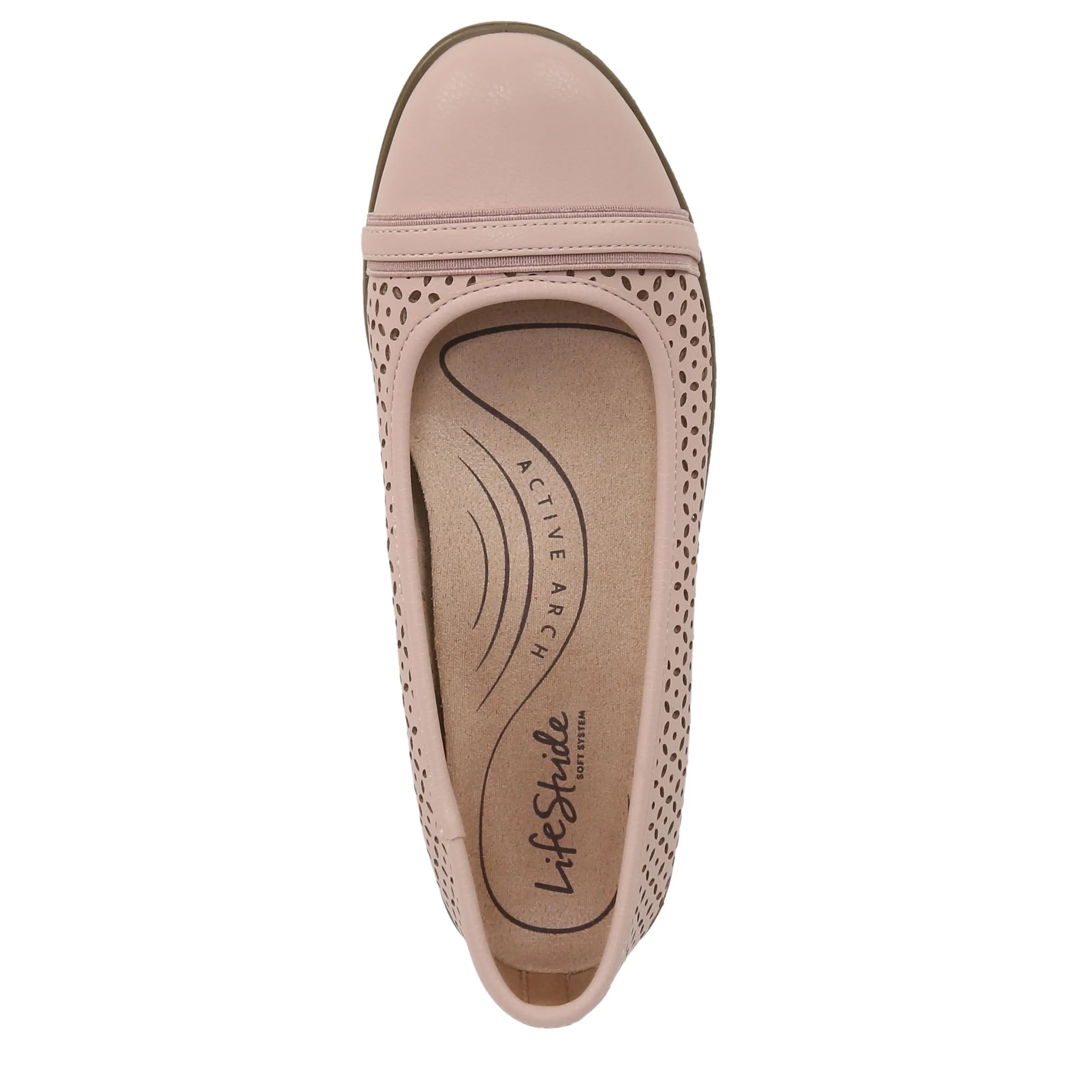 LifeStride Womens Nile 2 Ballet Flats True Blush 6.5 M