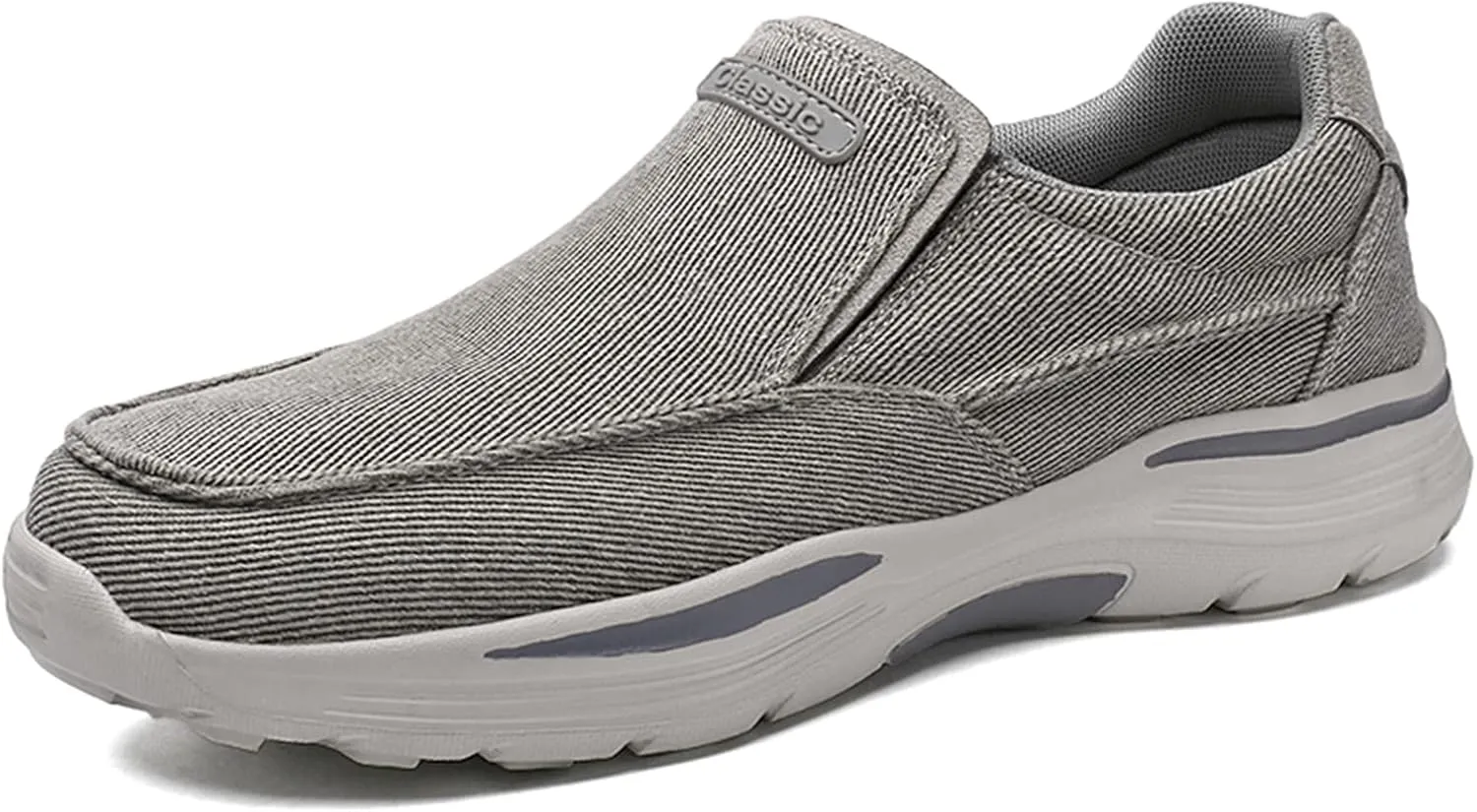 Light Sneakers for Men Casual Shoes Low Top Slip on Breathable Canvas Walking Shoes Comfortable Driving Shoes for Men