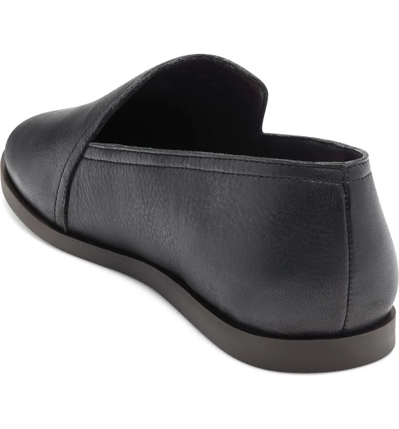 Loafer Lucky Flat Slip-On Courteous Dress Leather Clean lines Slipper Shoes Brazio Black Smoking Brand