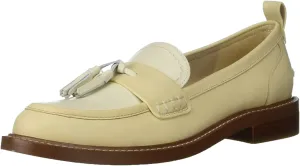 Loafers On Sam Eggshell/Modern Caylia Sleek and smooth Heel Toe Competitive Ivory Almond Slip Stacked Edelman