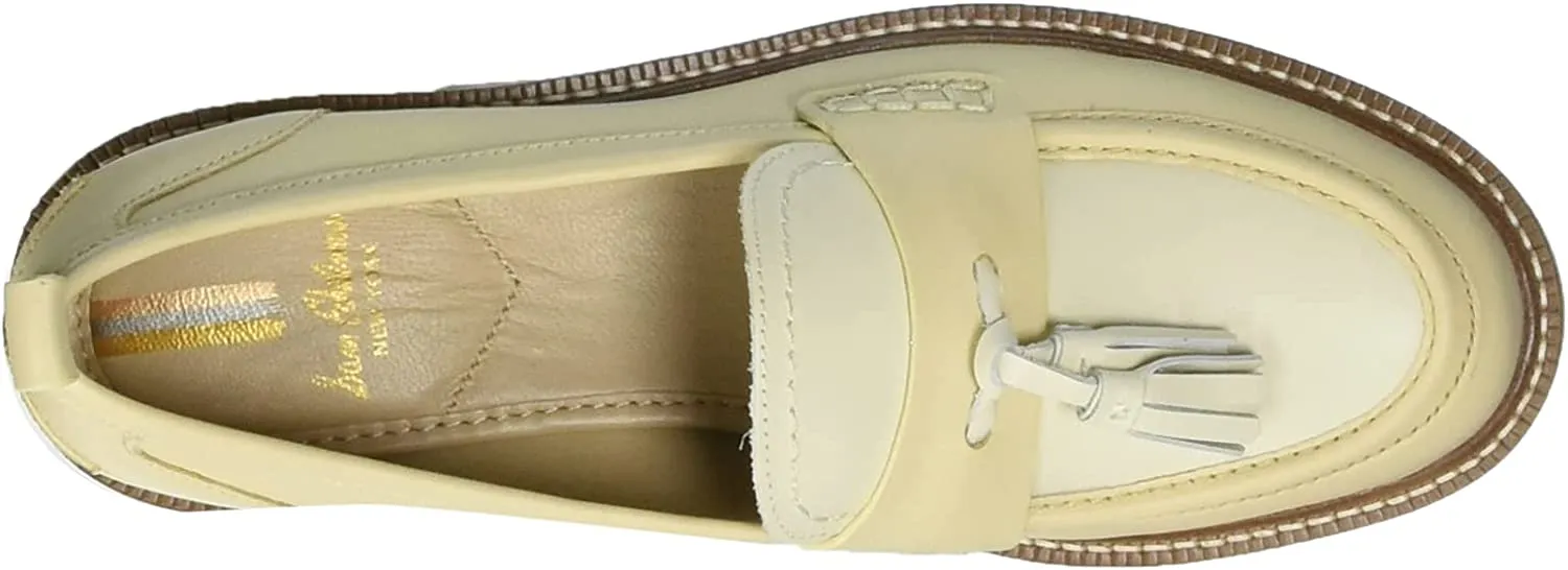 Loafers On Sam Eggshell/Modern Caylia Sleek and smooth Heel Toe Competitive Ivory Almond Slip Stacked Edelman