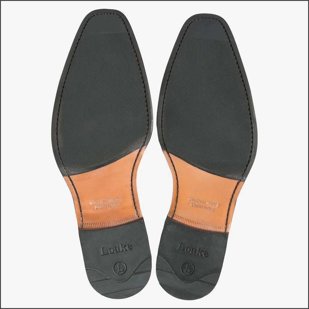 Loake Larch Chestnut Brown Leather Oxford@