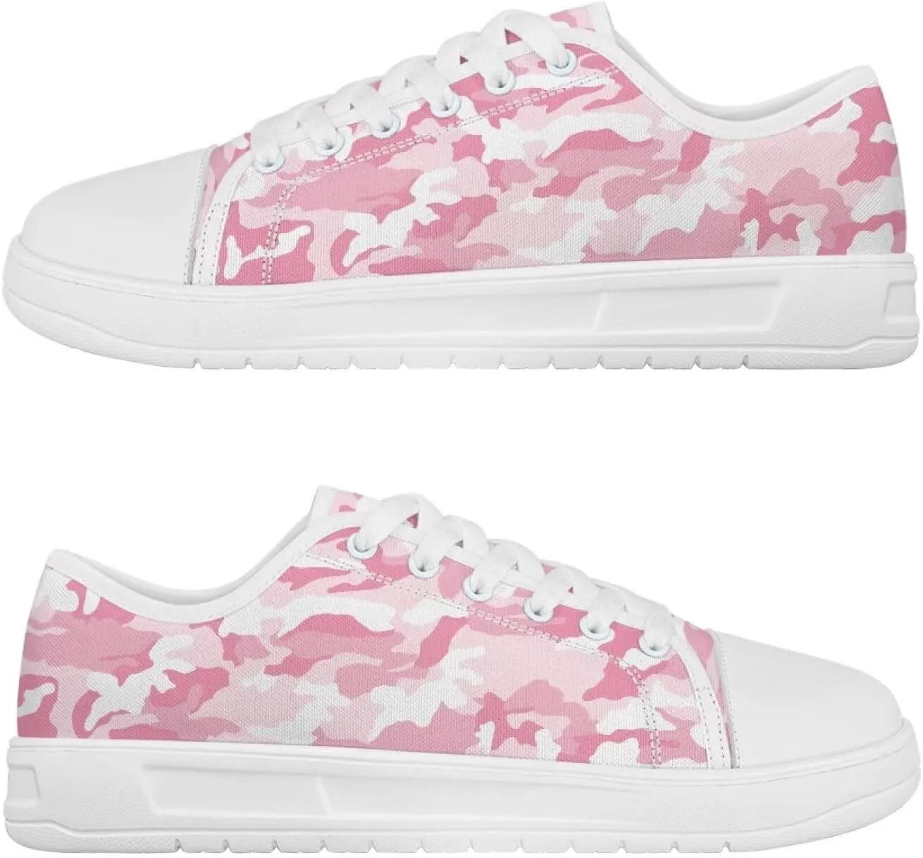 Low Tops Canvas Shoes for Women Girl Classic Lace Up Fashion Sneaker Street Casual Canvas Shoes No Laces 5.5-13.5