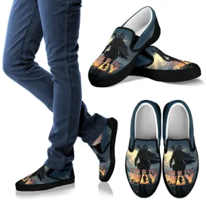 Mandalorian Slip Ons Shoes This Is Way Fan
