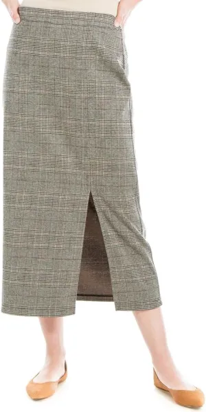 Max Studio Double Knit Midi Pencil Skirt