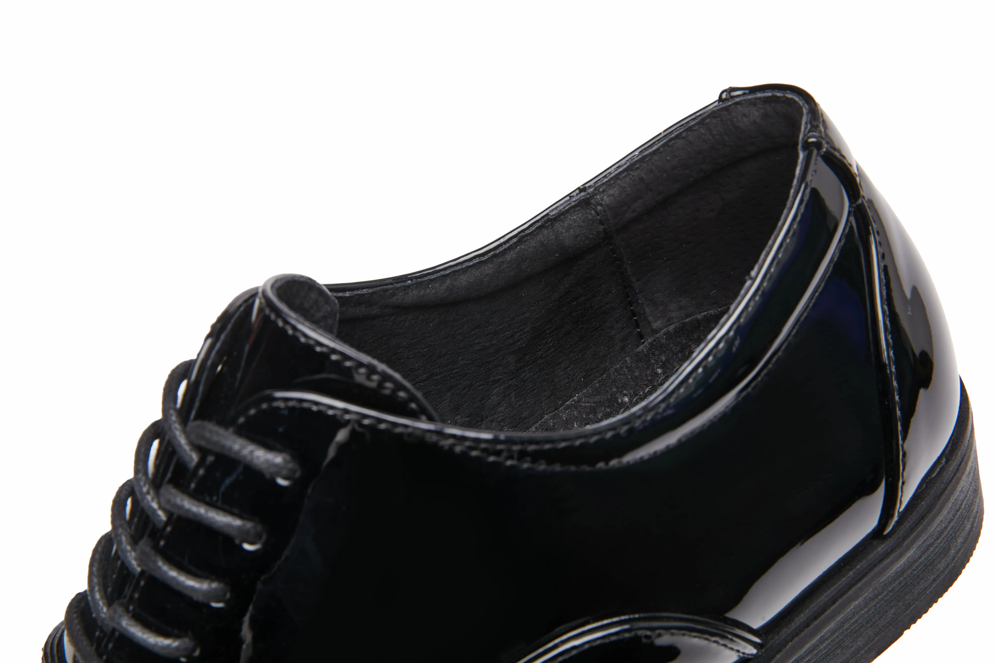 Men's Business Lace-Up Patent Leather Oxford Shoes