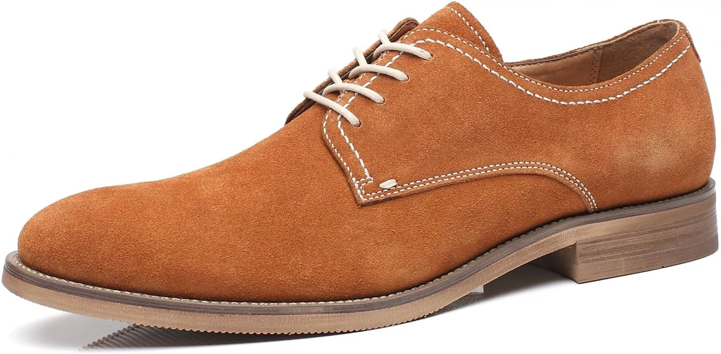 Mens Cap Toe Oxford Leather Lace Up Classic Comfortable Modern Formal Business Dress Shoes for Men