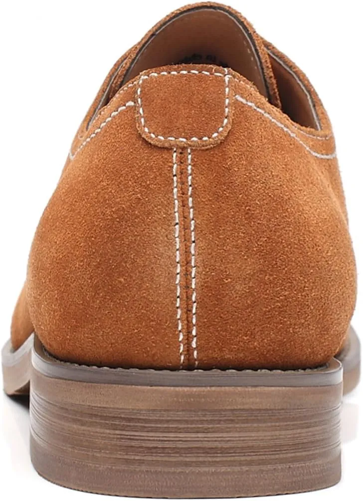 Mens Cap Toe Oxford Leather Lace Up Classic Comfortable Modern Formal Business Dress Shoes for Men