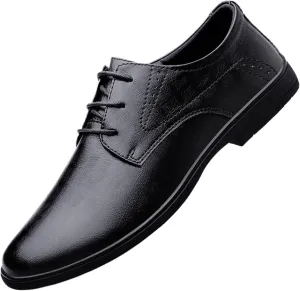 Mens Classic Formal Oxford Shoes, Patent Leather Tuxedo Wedding Business Dress Shoes Pointed Toe Stylish Comfortable Elegant Slip On Non Slip Party Leather