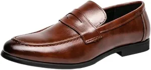 Men's Gifts, Men's Elevator Dress Shoes, Luxury Genuine Leather Heightening Loafers, Breathable Slip-On Casual Business Shoes