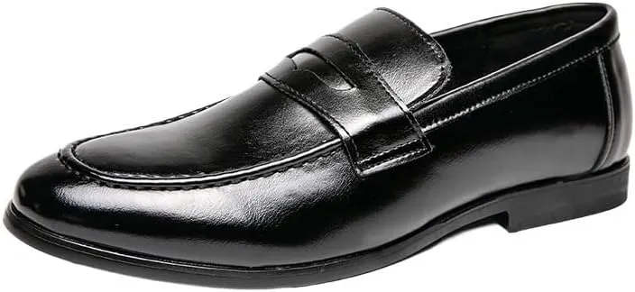 Men's Gifts, Men's Elevator Dress Shoes, Luxury Genuine Leather Heightening Loafers, Breathable Slip-On Casual Business Shoes