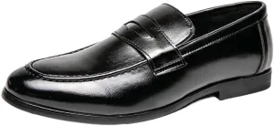 Men's Gifts, Men's Elevator Dress Shoes, Luxury Genuine Leather Heightening Loafers, Breathable Slip-On Casual Business Shoes