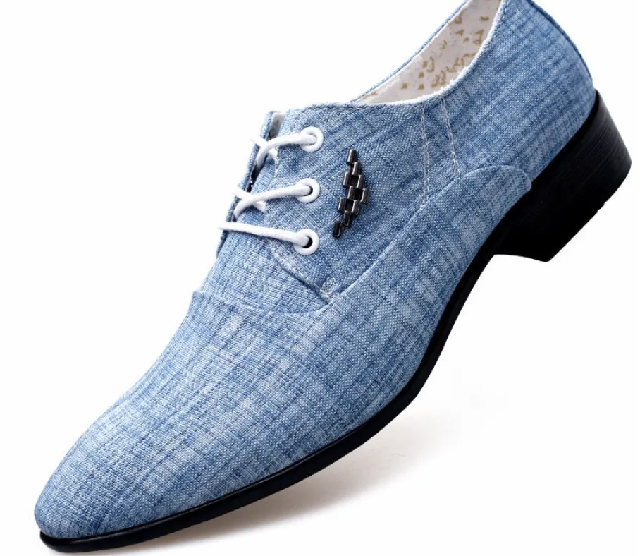 Mens Luxury Classic Canvas Shoes Men Formal Shoes - Many Colours