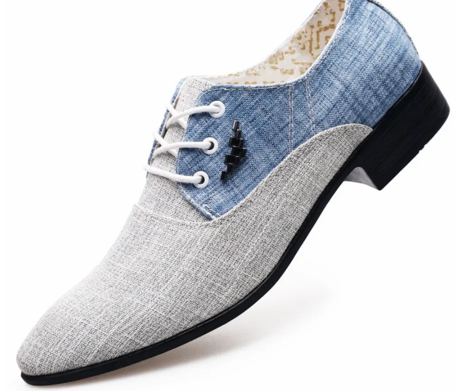 Mens Luxury Classic Canvas Shoes Men Formal Shoes - Many Colours