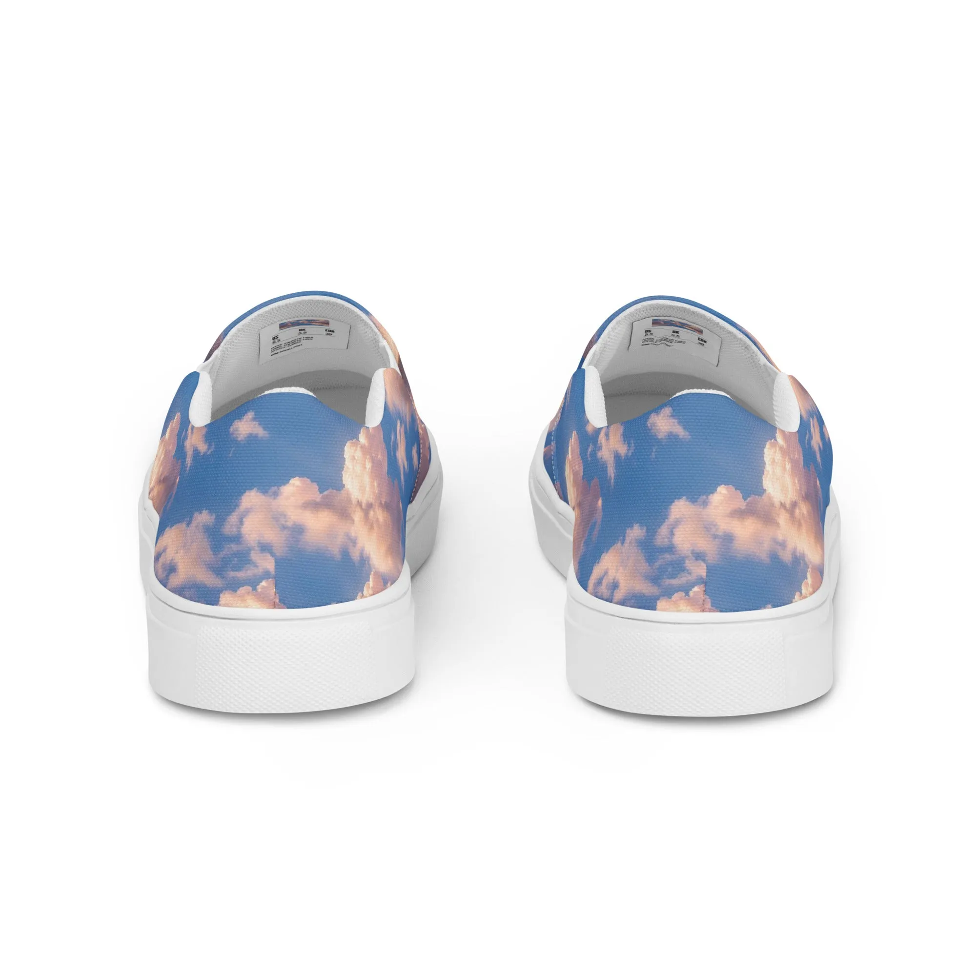Men's Slip-On Canvas Shoes - Cotton Candy Skies