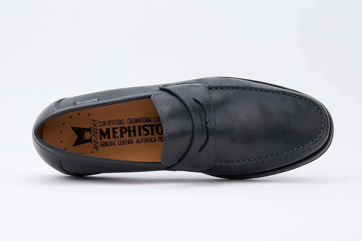 Mephisto Men's Howard Black Smooth Leather Loafer