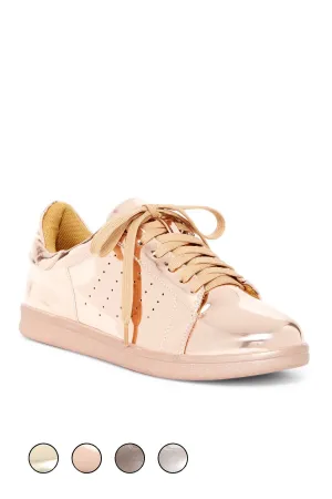 Metallic Mirror Tennis Shoes