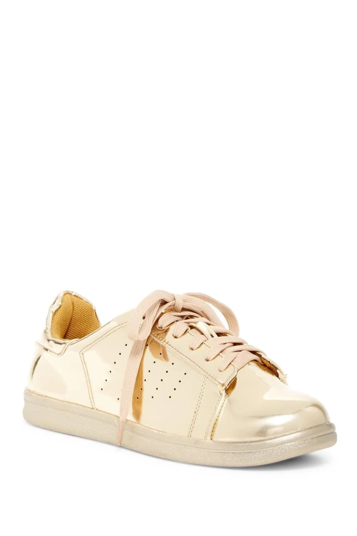 Metallic Mirror Tennis Shoes