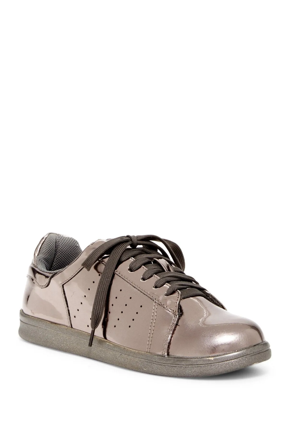 Metallic Mirror Tennis Shoes