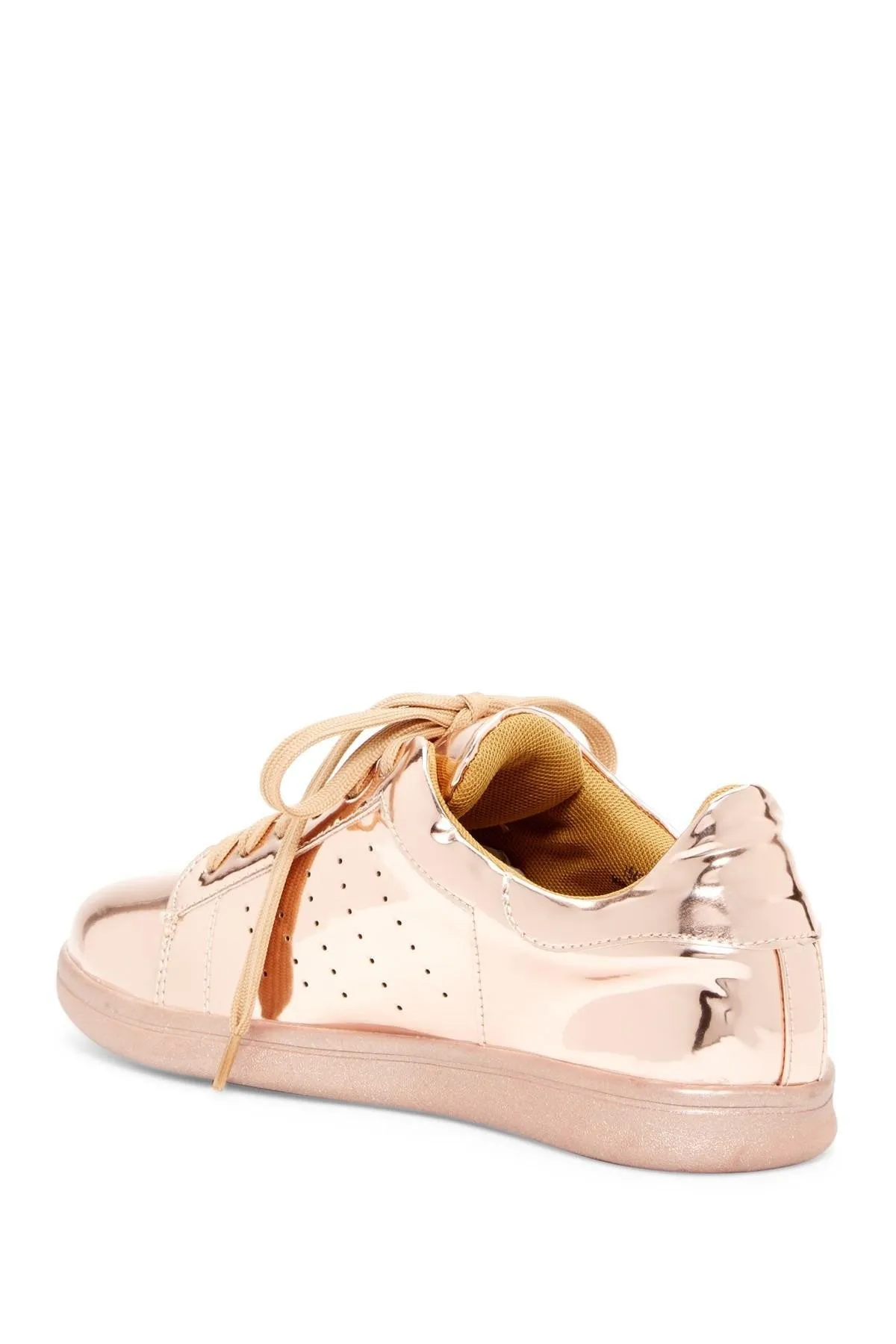 Metallic Mirror Tennis Shoes