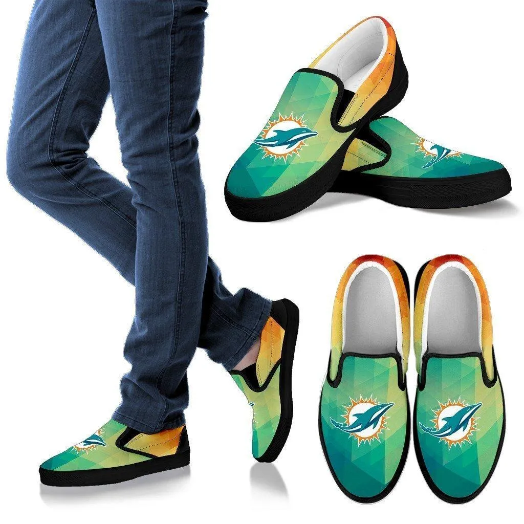 Miami Dolphins Slip Ons