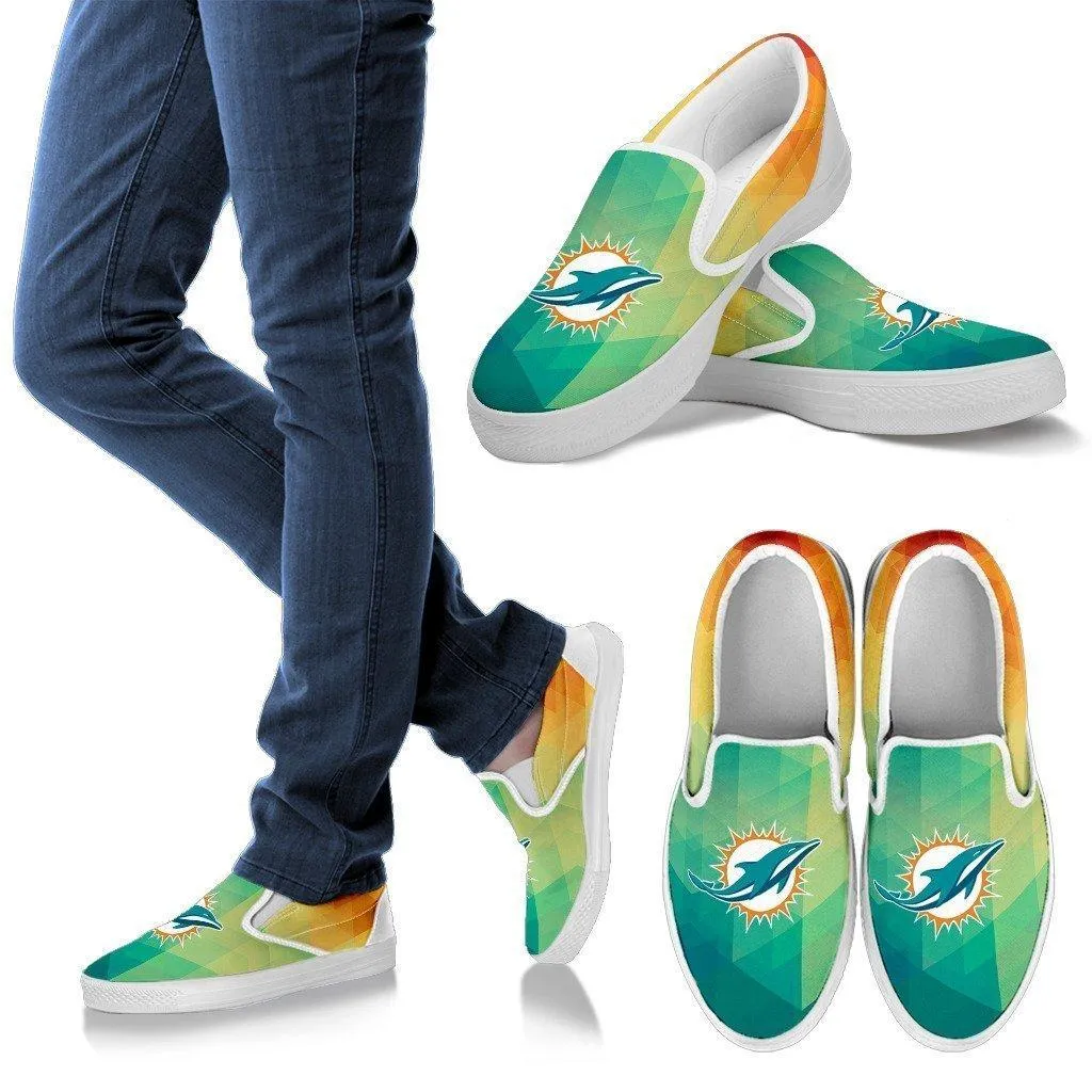 Miami Dolphins Slip Ons