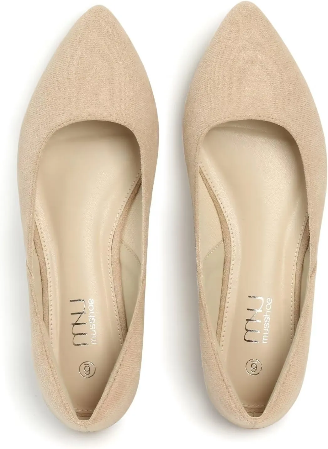 MUSSHOE Flats Shoes Women Pointed Toe Flats for Women Elegant Women's Flats