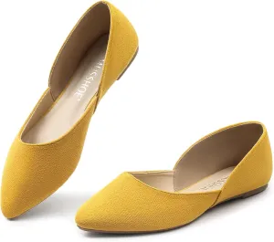 MUSSHOE Flats Shoes Women Pointed Toe Flats for Women Elegant Women's Flats