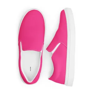 Neon Pink Women’s Slip-on Canvas Shoes
