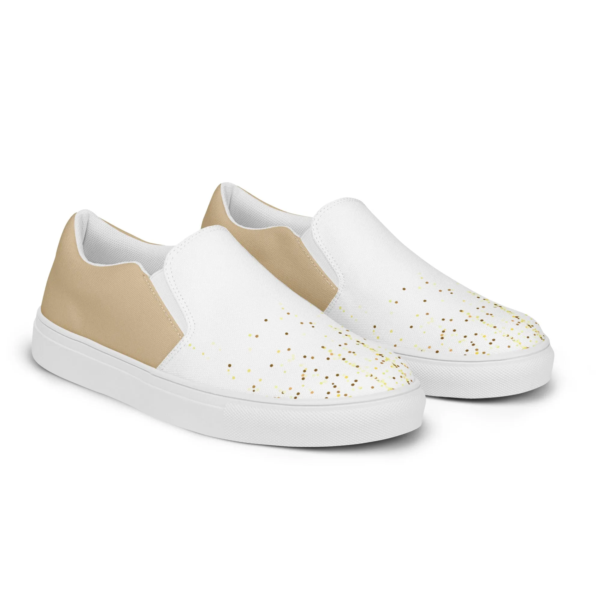 Neutral - Women's Canvas Slip-On Sneakers