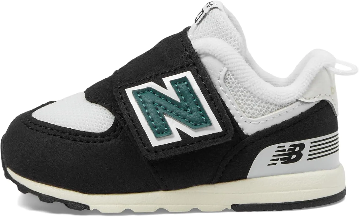 New Balance Baby-Boy's 574 V1 Varsity Suede New-b Hook and Loop Sneaker