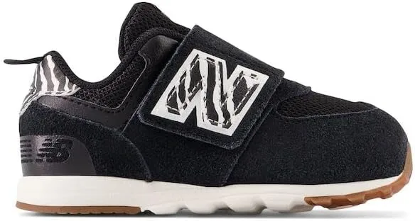 New Balance Baby-Girl's 574 New-b V1 Animal Hook and Loop Sneaker