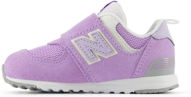New Balance Baby-Girl's 574 V1 Essentials Comfort New-b Hook and Loop Sneaker
