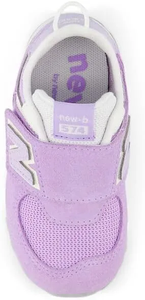 New Balance Baby-Girl's 574 V1 Essentials Comfort New-b Hook and Loop Sneaker