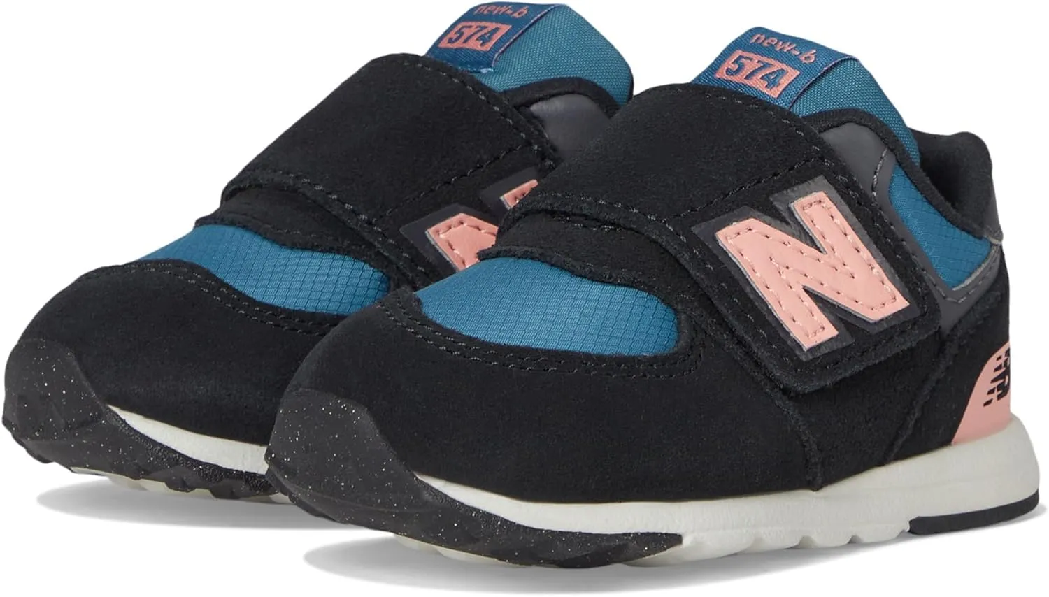 New Balance Baby-Girl's 574 V1 Season New-b Hook and Loop Sneaker