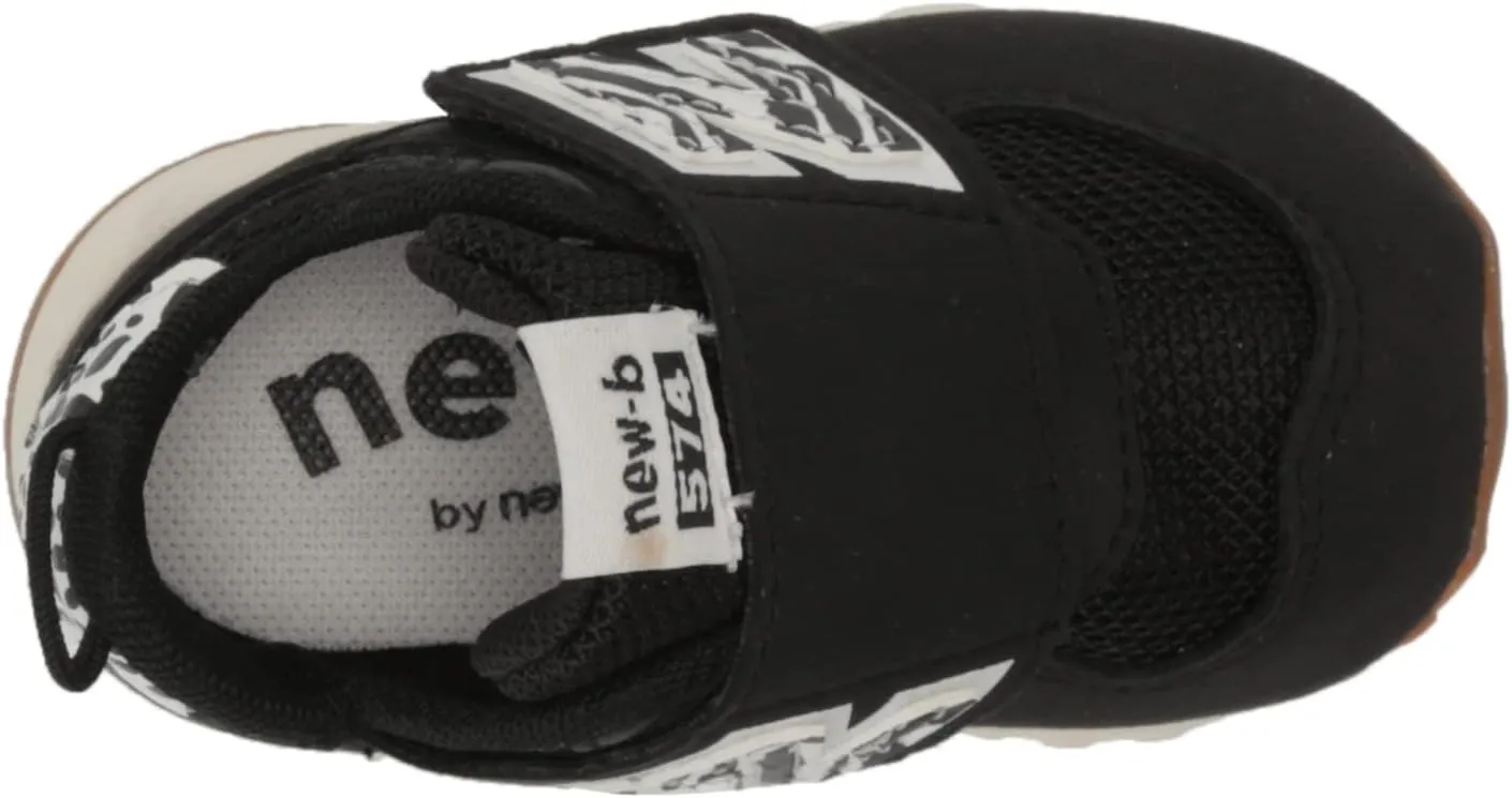 New Balance Girl's 574 New-b V1 Animal Hook and Loop Sneaker