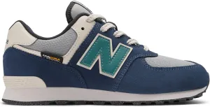 New Balance Kids 574 V1 70s Racing Lace-up Sneaker, Nb Navy/Slate Gray, 7 US Unisex Big