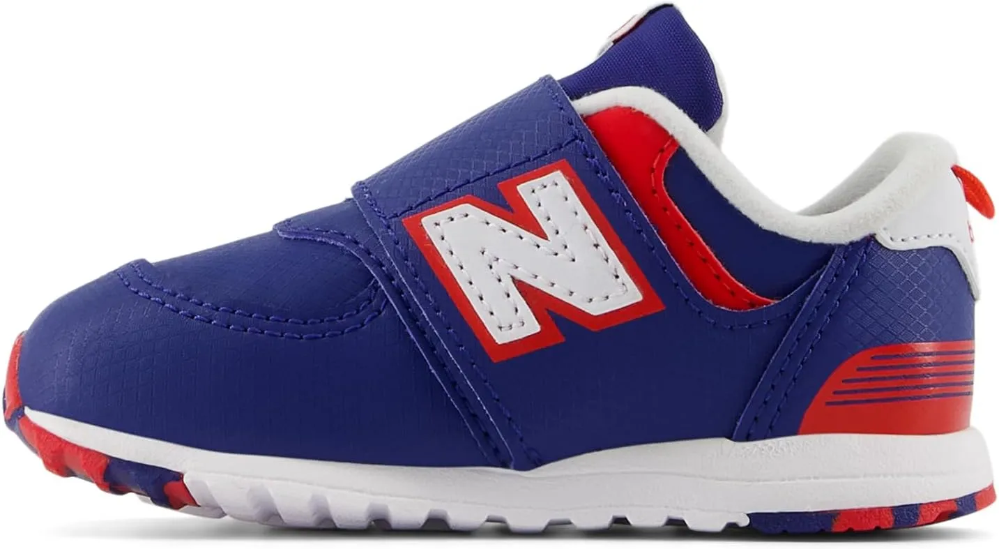 New Balance Unisex-Child 574 V1 70s Racing New-b Hook & Loop Sneaker
