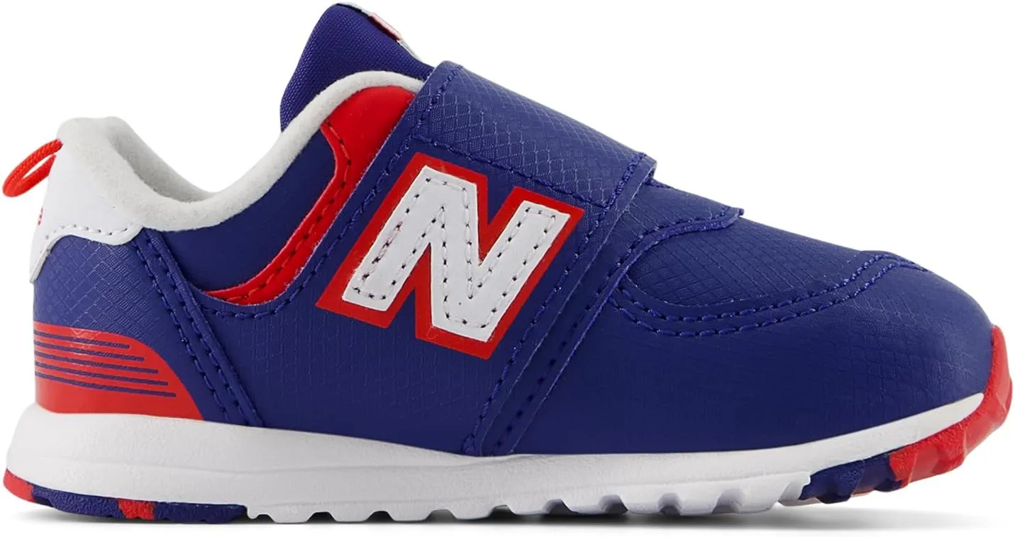 New Balance Unisex-Child 574 V1 70s Racing New-b Hook & Loop Sneaker