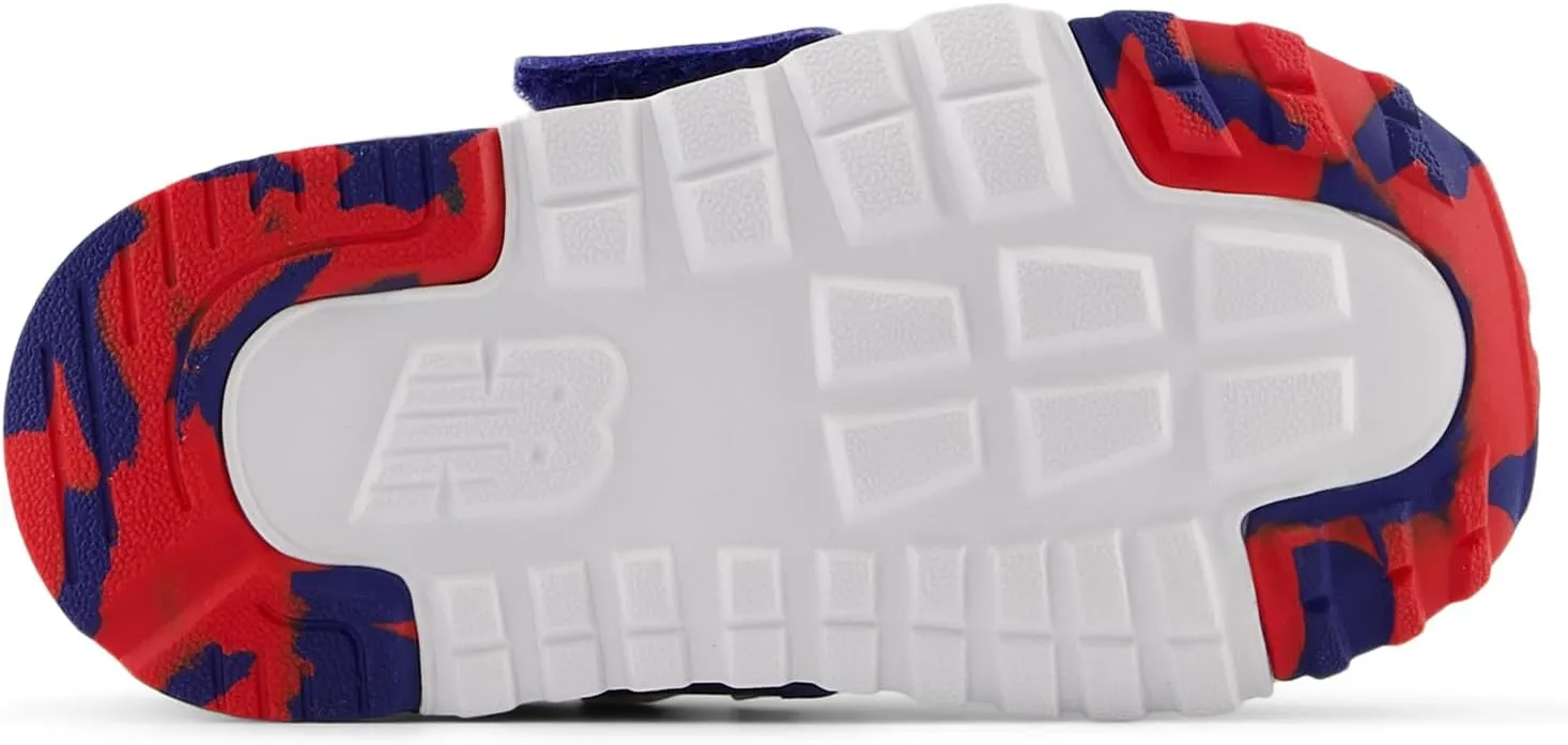 New Balance Unisex-Child 574 V1 70s Racing New-b Hook & Loop Sneaker