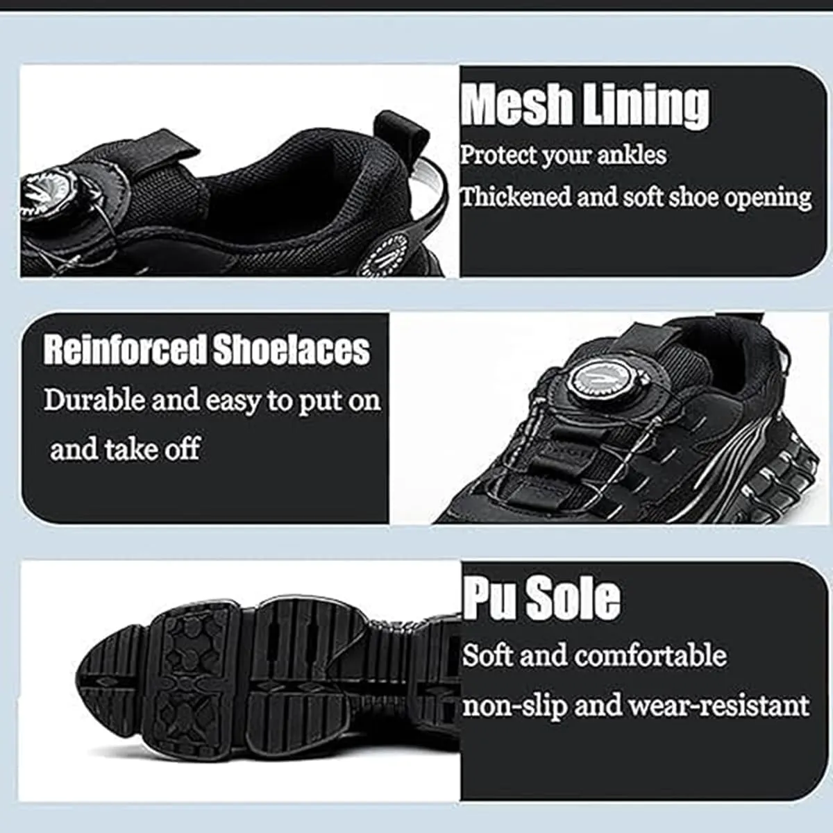 Noozier Safety Shoes, Noozier Safety Shoes Mens Steel Toe, Safe Toe Shoe for Men & Women Industrial and Construction Industries, Puncture-Proof