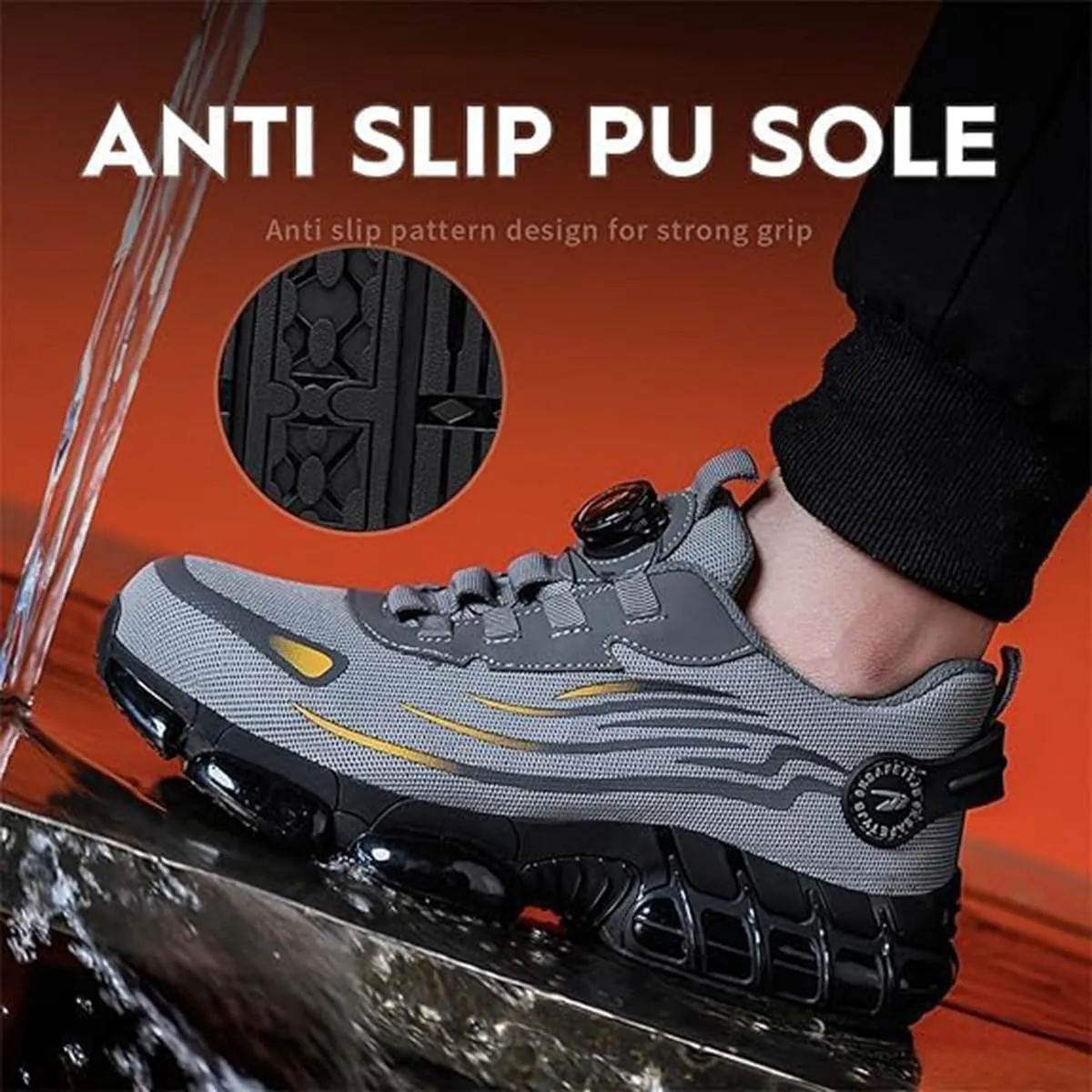 Noozier Safety Shoes, Noozier Safety Shoes Mens Steel Toe, Safe Toe Shoe for Men & Women Industrial and Construction Industries, Puncture-Proof