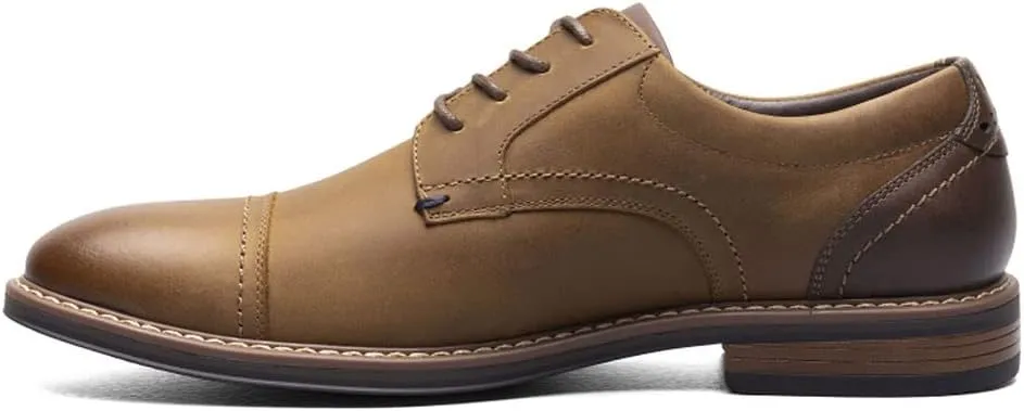 Nunn Bush Men's Centro Flex Cap Toe Oxford Dress Casual Leather Comfortable Lace Up