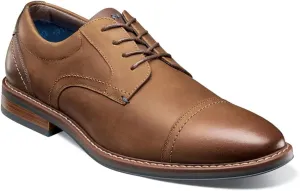 Nunn Bush Men's Centro Flex Cap Toe Oxford Dress Casual Leather Comfortable Lace Up