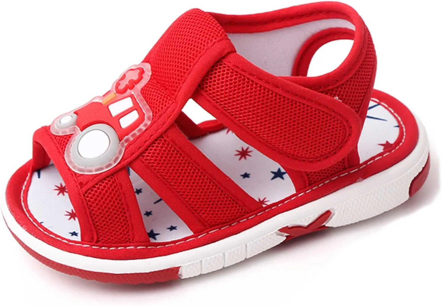 OAISNIT Baby Boy Girl Summer Sandals Infant Squeaky Shoes Lightwight Non-Slip Toddler First Walkers