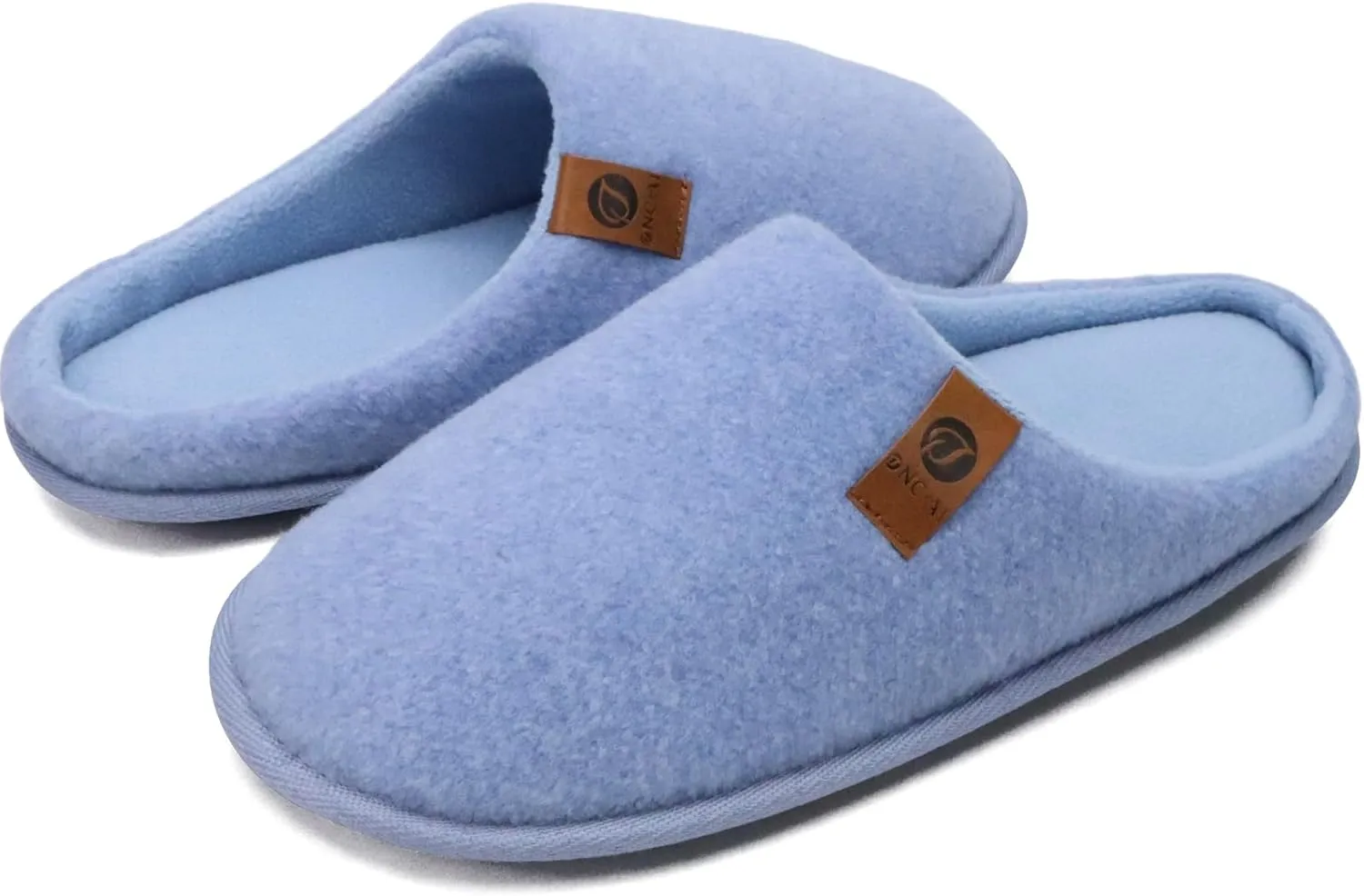 ONCAI Mens Cozy Memory Foam Scuff Slippers Slip On Warm House Shoes Indoor/Outdoor with Best Arch Support