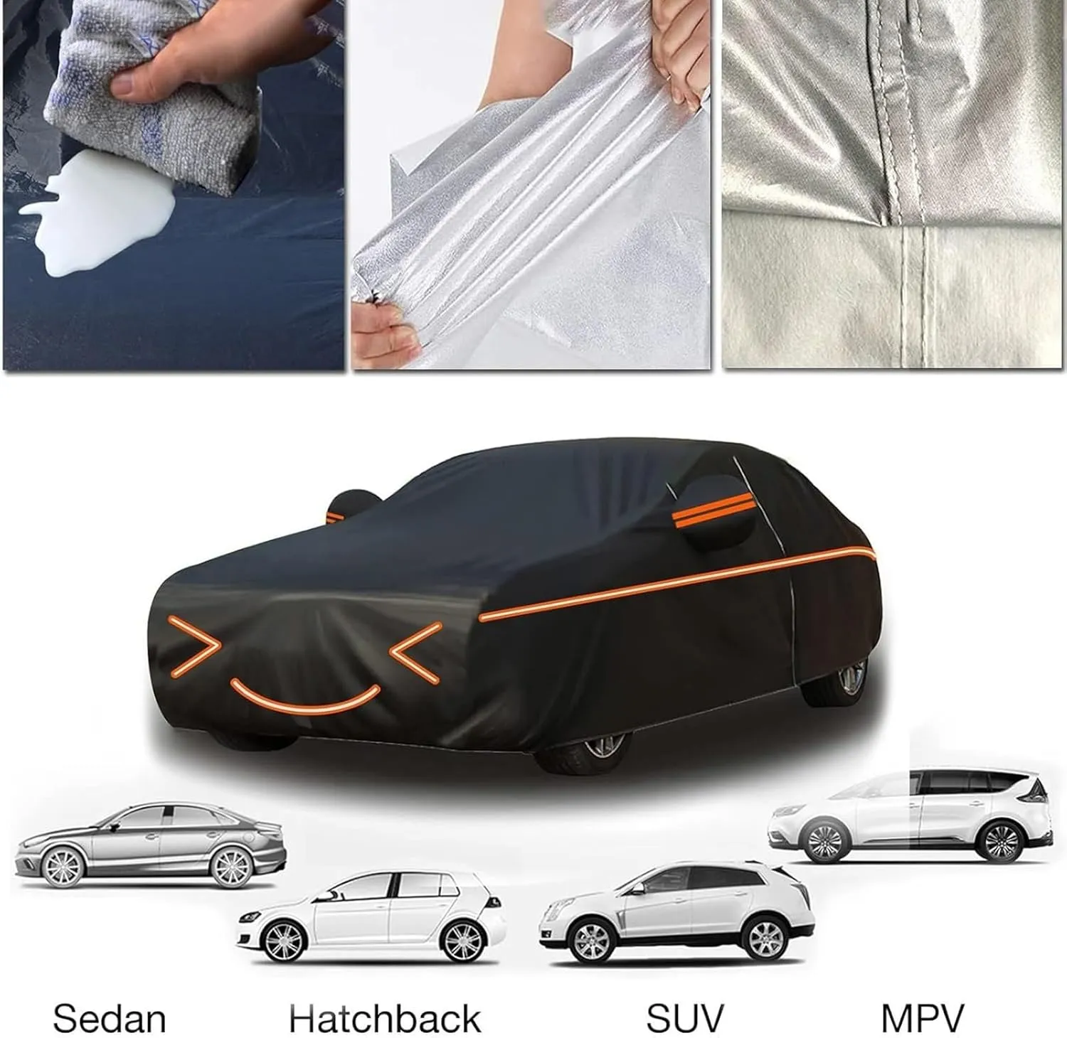 Outdoor Car Cover Compatible with Chevrolet Le Baron Saloon 1989-1994 Waterproof All Weather Breathable Large Car Cover,with Zipper,Custom Full Car Covers,Suitable for All Seasons(14)