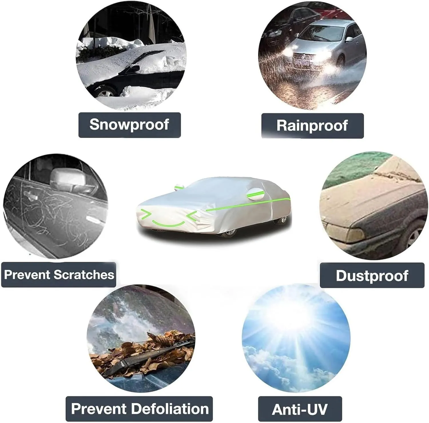 Outdoor Car Cover Compatible with Chevrolet Le Baron Saloon 1989-1994 Waterproof All Weather Breathable Large Car Cover,with Zipper,Custom Full Car Covers,Suitable for All Seasons(14)